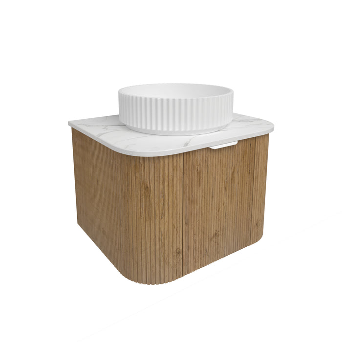 Agena Fluted Wood Grain WH Vanities 590x493x400