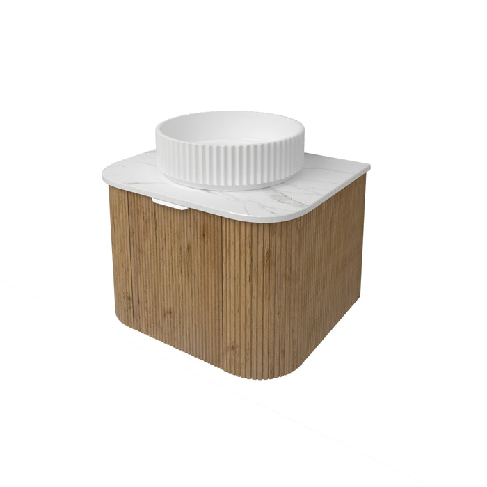 Agena Fluted Wood Grain WH Vanities 590x493x400