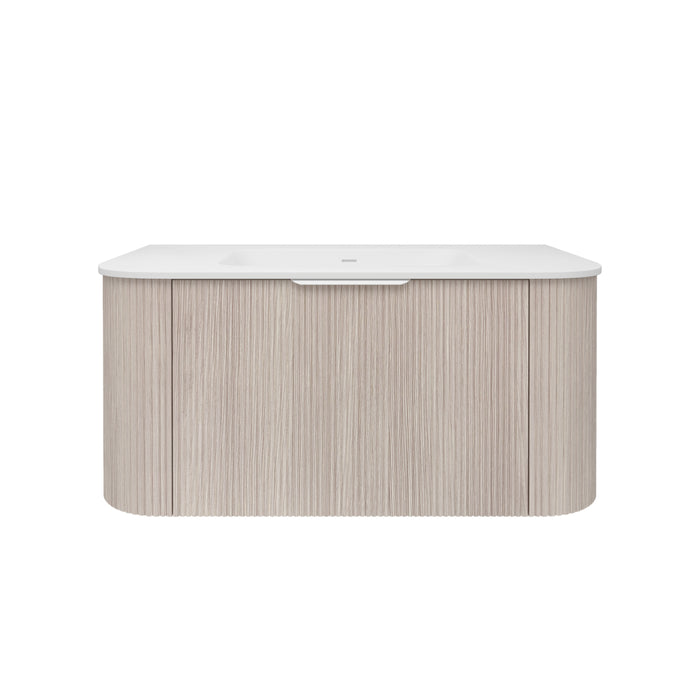 Agena Fluted Wood Grain WH Vanities 890x493x400