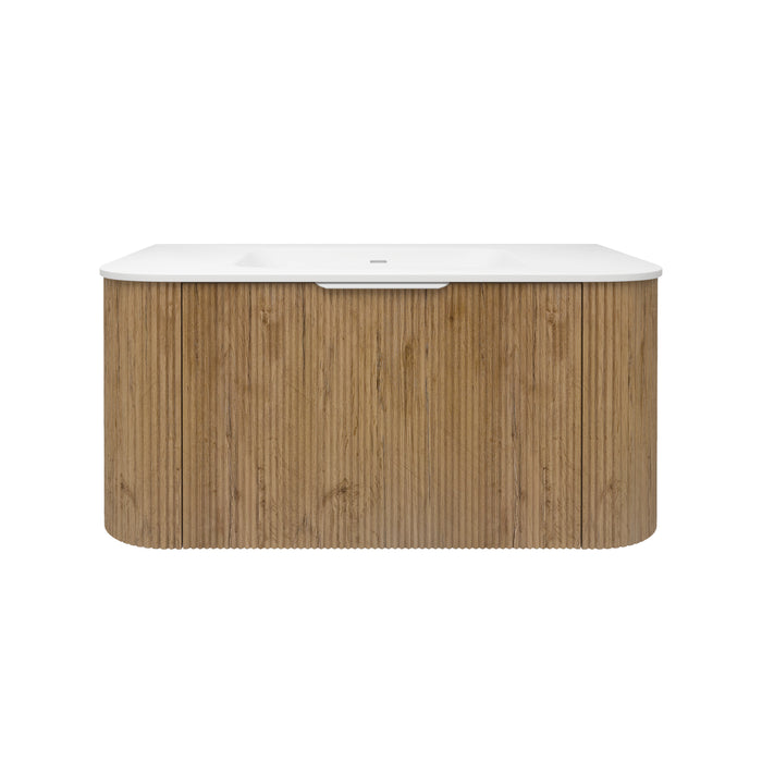 Agena Fluted Wood Grain WH Vanities 890x493x400
