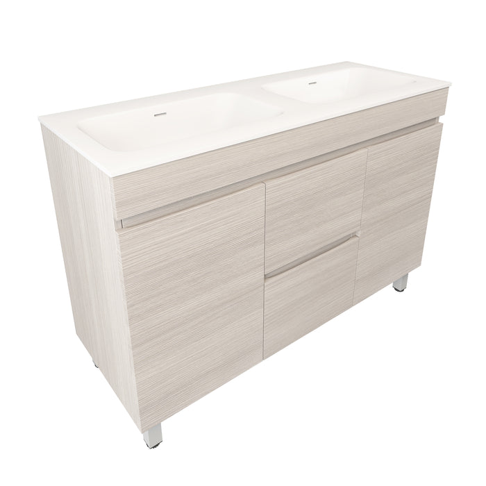 Camden Modern Double Bowl Free Standing Cabinet 1190x455x710