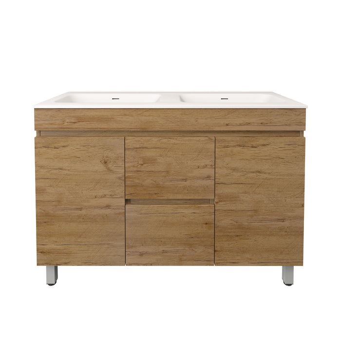 Camden Modern Double Bowl Free Standing Cabinet 1190x455x710