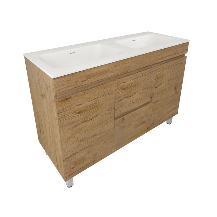 Camden Modern Double Bowl Free Standing Cabinet 1190x455x710