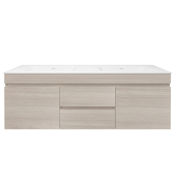 Camden Mordern Double Bowl Wall Hung Cabinet 1490x455x500