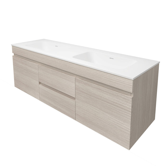 Camden Mordern Double Bowl Wall Hung Cabinet 1490x455x500