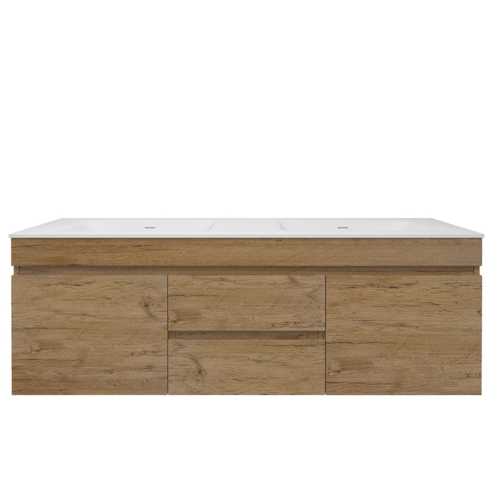 Camden Mordern Double Bowl Wall Hung Cabinet 1490x455x500