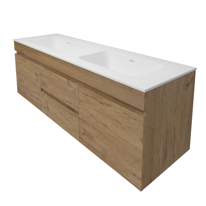 Camden Mordern Double Bowl Wall Hung Cabinet 1490x455x500