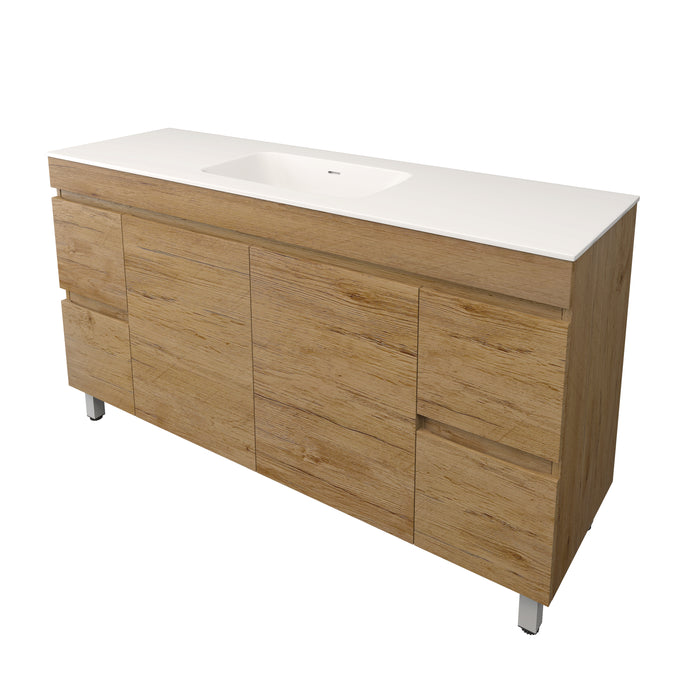 Camden Modern Single Bowl Free Standing Cabinet 1490x455x710