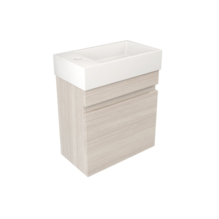 Camden Modern Wall Hung Cabinet - Coastal Oak 420x250x500
