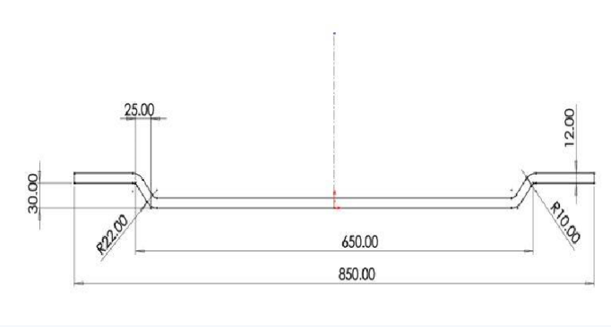 Chasey Bathtub Tray - Matt White 850x160