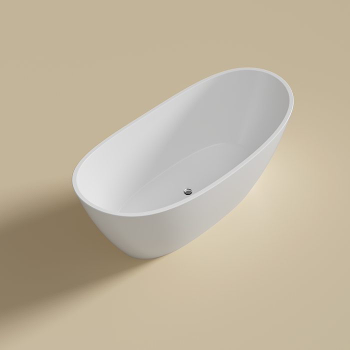 Valla Acylic Free Standing Bathtub - Gloss white 1500x750