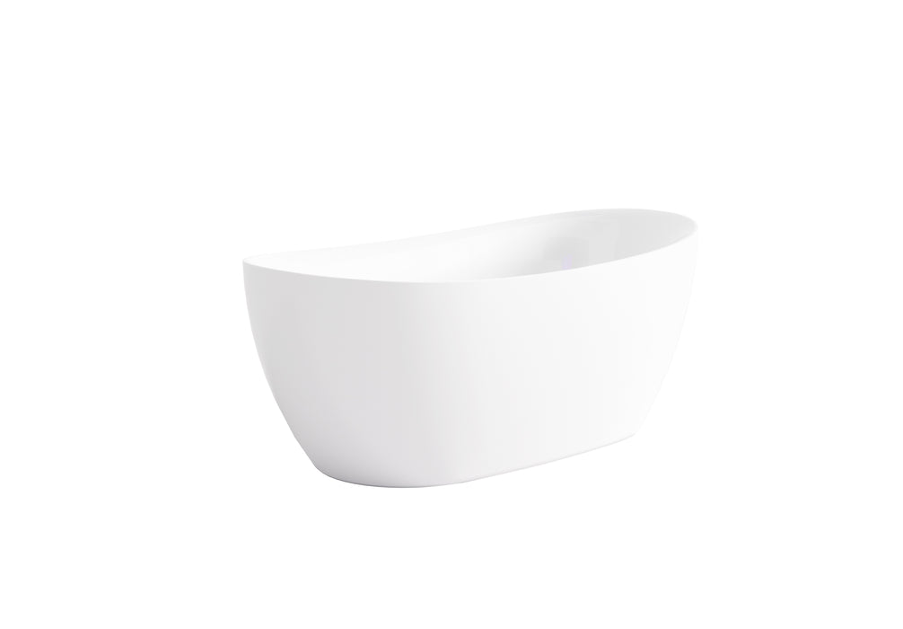 Valla Acrylic Free Standing Bathtub - Gloss white 1600x750