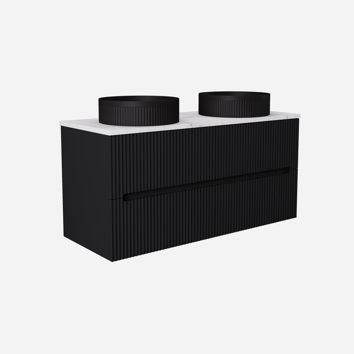 Cabarita Morden Double Bowl Wall Hung PVC Cabinet 1190x455x540