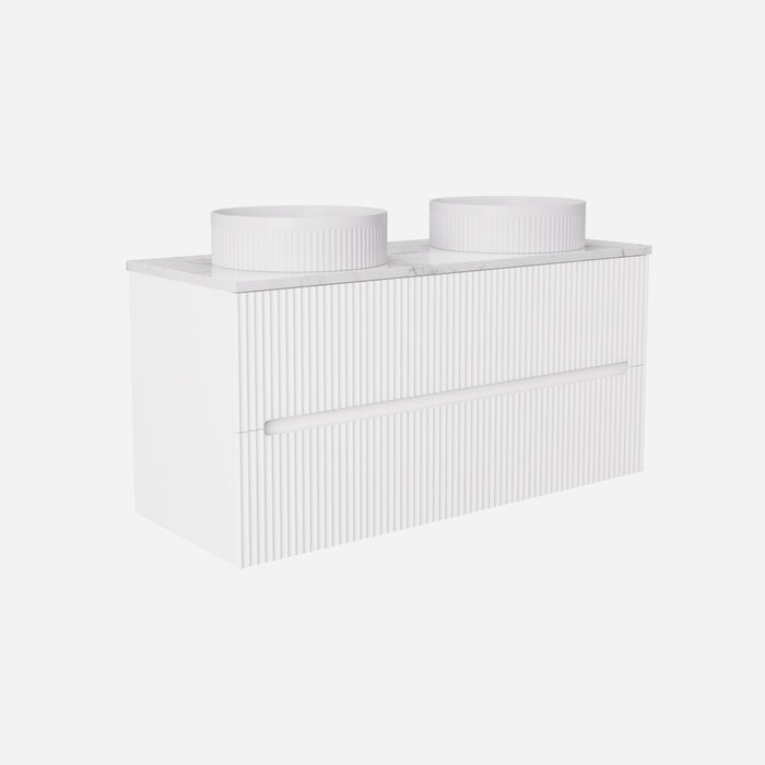 Cabarita Morden Double Bowl Wall Hung PVC Cabinet 1190x455x540