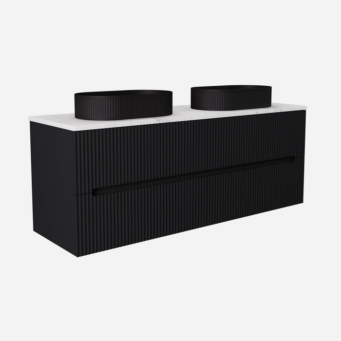 Cabarita Morden Double Bowl Wall Hung PVC Cabinet 1490x455x540