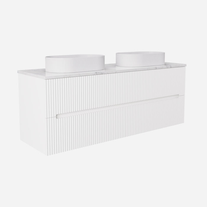 Cabarita Morden Double Bowl Wall Hung PVC Cabinet 1490x455x540