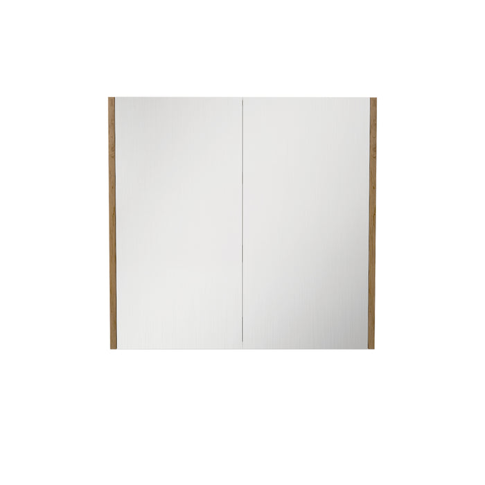 Camden Pencil Edge Shaving Cabinet - Prime Oak 750x720