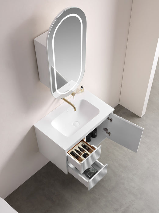 Allison Pill LED Shaving Cabinets - Matte Black 450x900