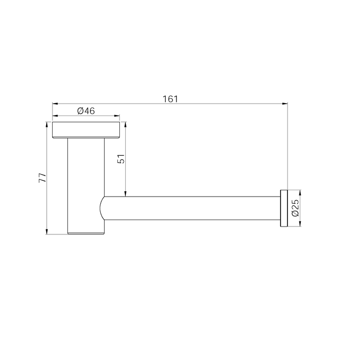 Classic Toilet Roll Holder Brushed Nickel