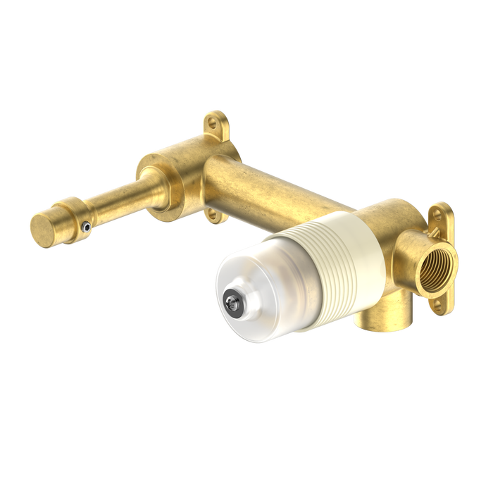 Dolce II Wall Basin/Bath Mixer - Brushed Gold