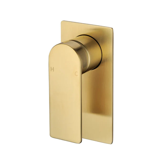 Ruki Wall Basin Mixer Bathroom Package - Brushed Gold