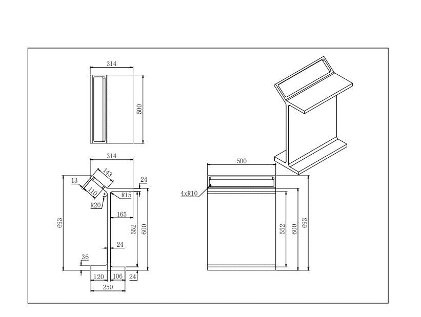 Chasey Standing Towel Rack - Matt White 500x314