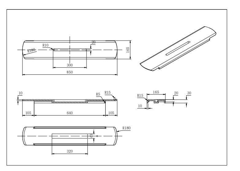 Chasey Bathtub Tray - Matt White 850x165