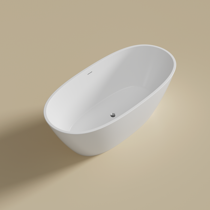 Valla Acylic Free Standing Bathtub - Matte White 1500x750