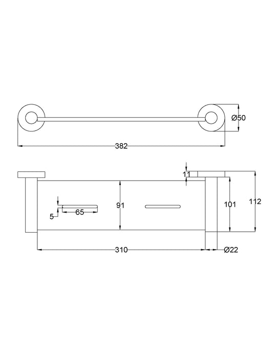 Otus Shelf Metal Matt Black