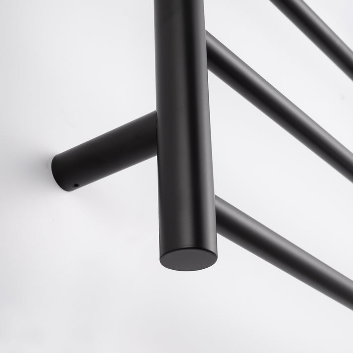 Heated Round Ladder 600 X 800 mm Matt Black