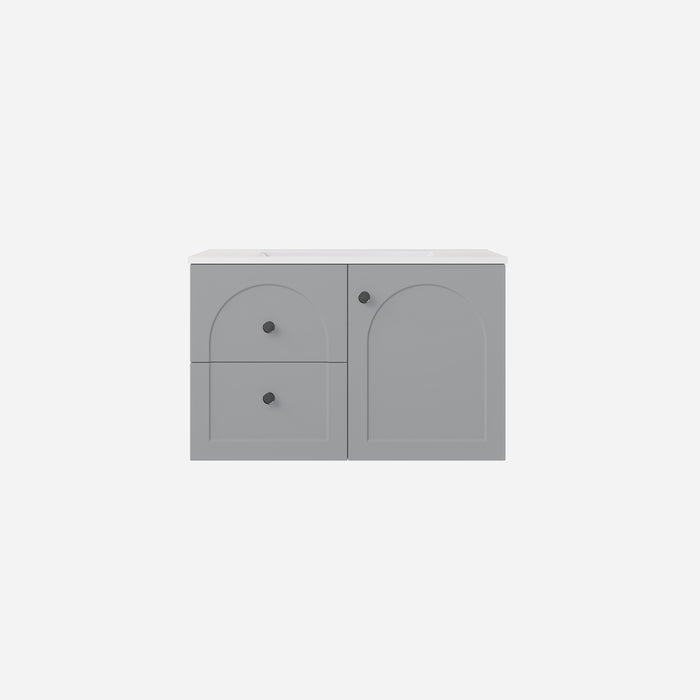 Chester Federation Left Wall hung PVC Cabinet 740x455x470