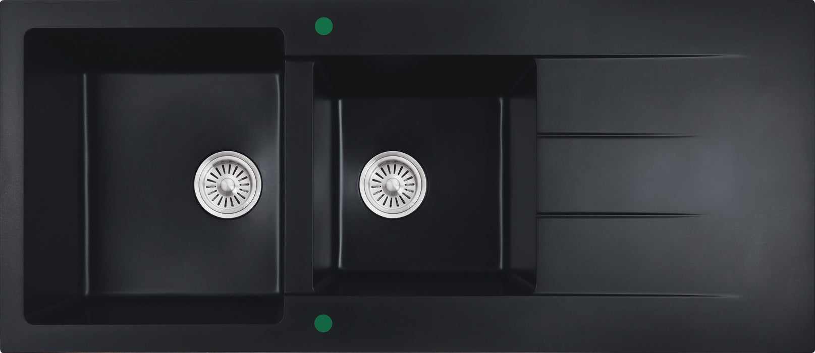 Cora Granite 1 & 1/2 Bowl Sink With Drainer