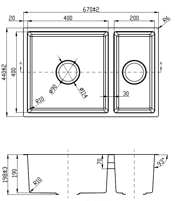 Cora 1 & 1/2 Bowl Undermount Sink