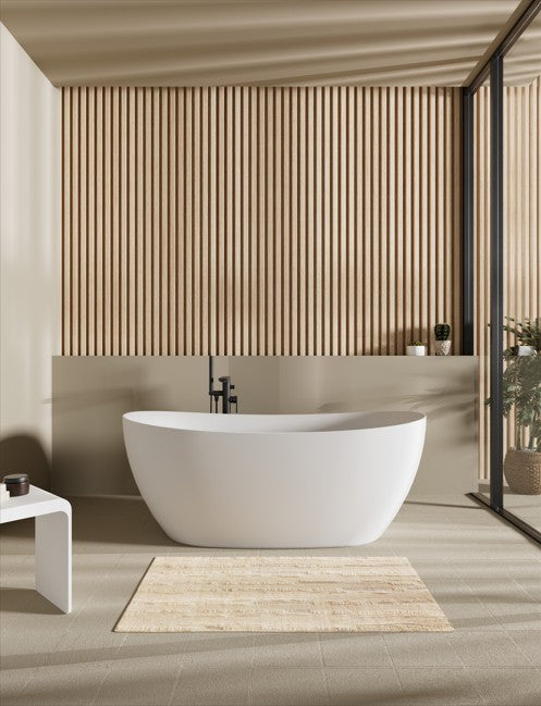 Valla Acrylic Free Standing Bathtub - Gloss white 1600x750